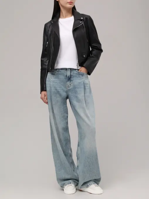 Джинсы хлопковые C Slouchy Pleated BOSS