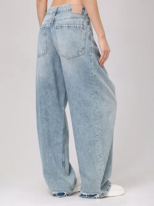 Джинсы хлопковые C Slouchy Pleated BOSS