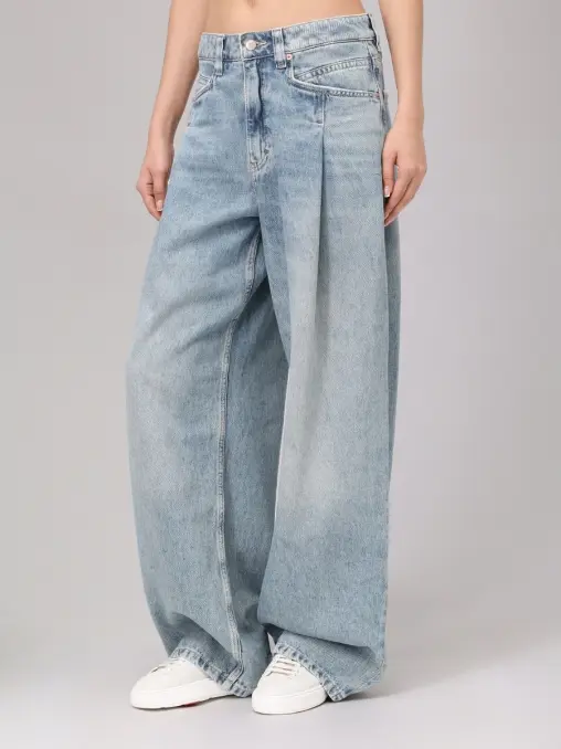 Джинсы хлопковые C Slouchy Pleated BOSS