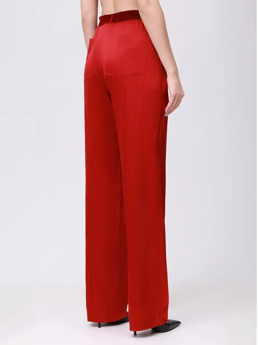 Брюки шелковые