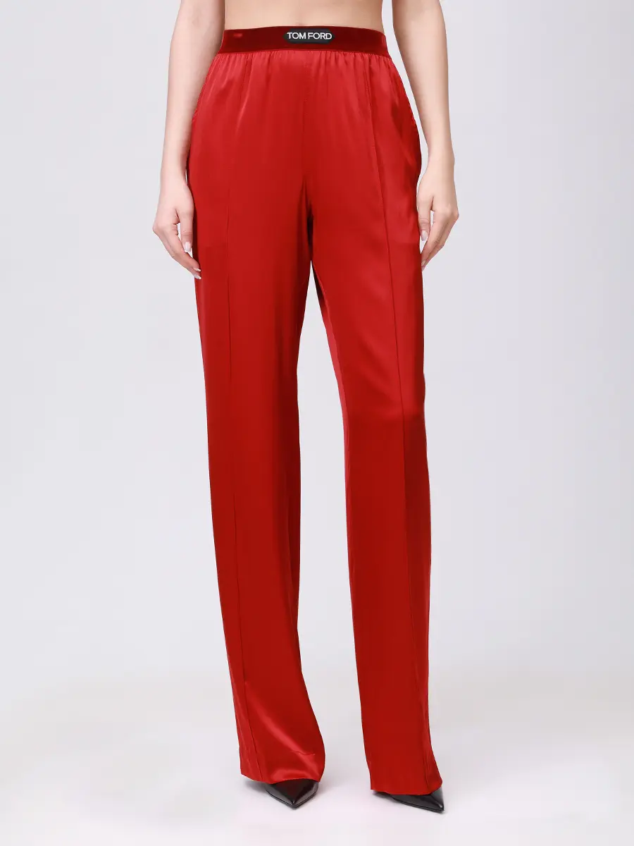 Брюки шелковые