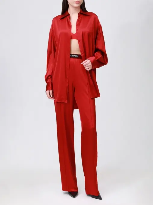 Брюки шелковые TOM FORD