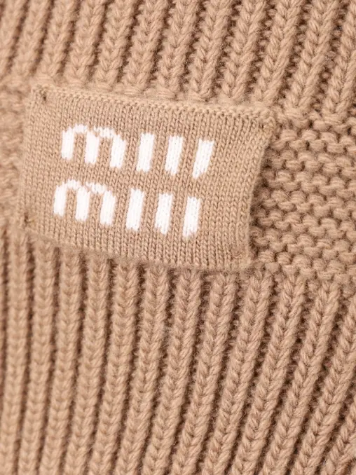 Шапка шерстяная на меху MIU MIU