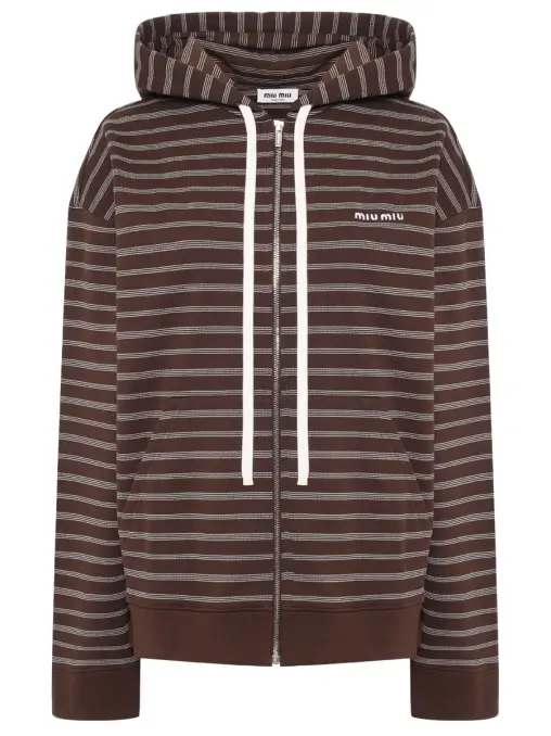 Толстовка хлопковая MIU MIU