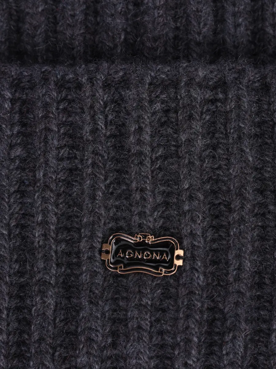 Шапка из кашемира и шерсти альпака