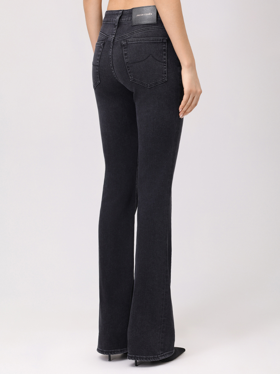 Джинсы-клеш хлопковые