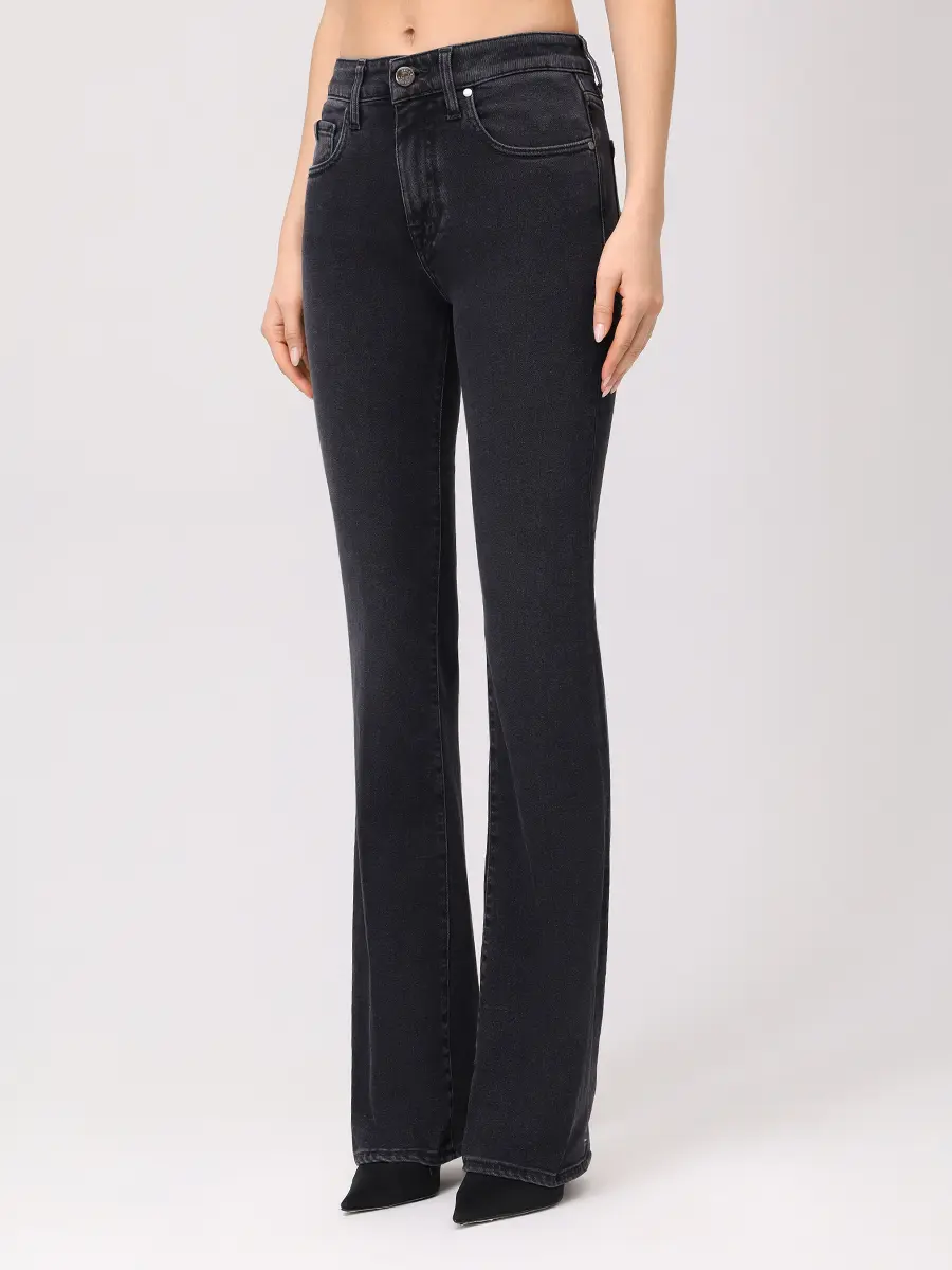 Джинсы-клеш хлопковые