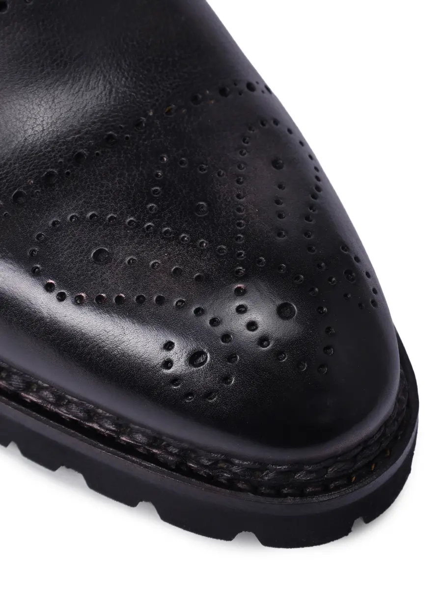 Оксфорды кожаные на байке