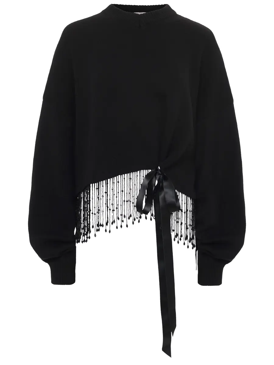 Джемпер из шерсти и шелка