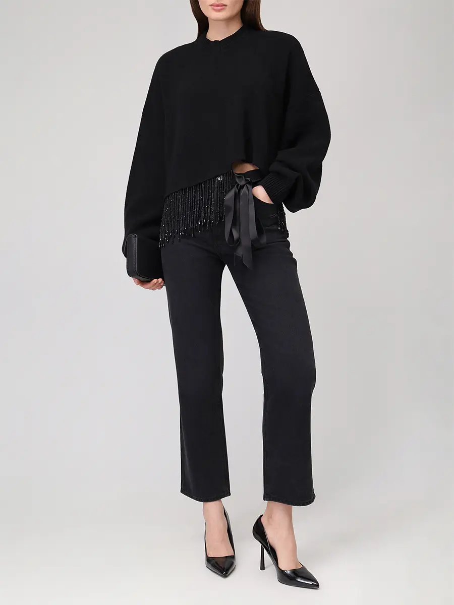 Джемпер из шерсти и шелка