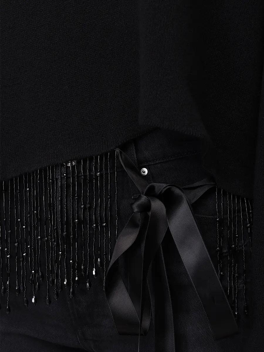 Джемпер из шерсти и шелка