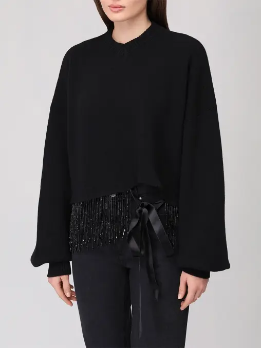 Джемпер из шерсти и шелка ALBERTA FERRETTI