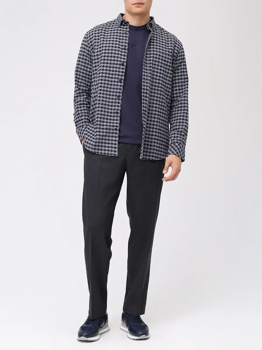 Рубашка Slim Fit хлопковая Timt