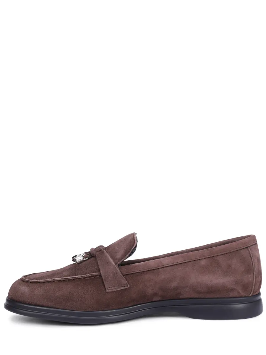 Лоферы замшевые на байке