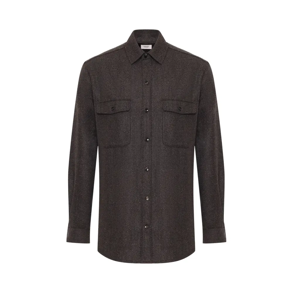Рубашка Regular Fit шерстяная