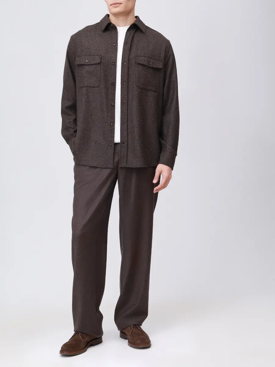 Рубашка Regular Fit шерстяная