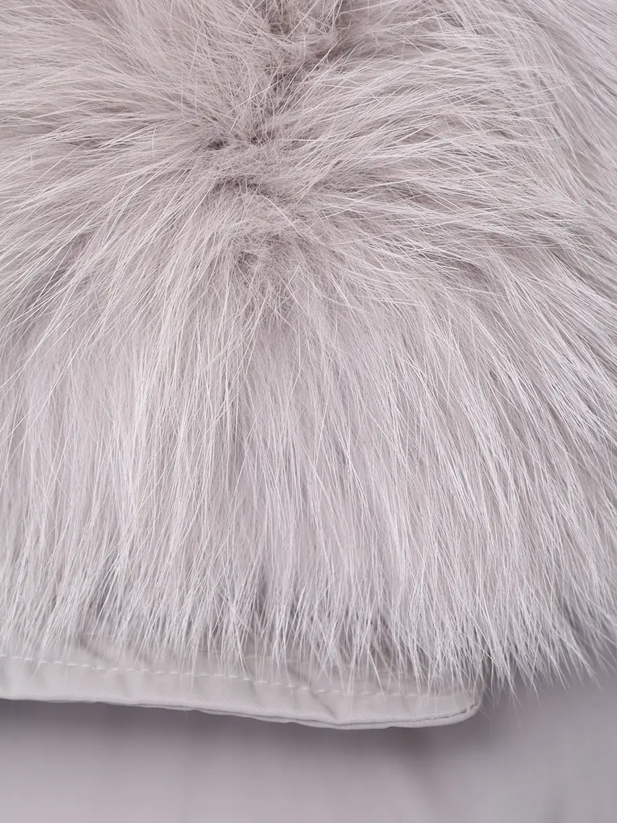 Пуховик однотонный