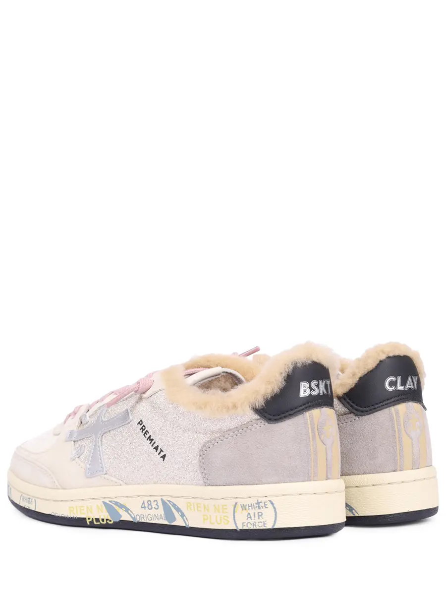 Кеды комбинированные на меху