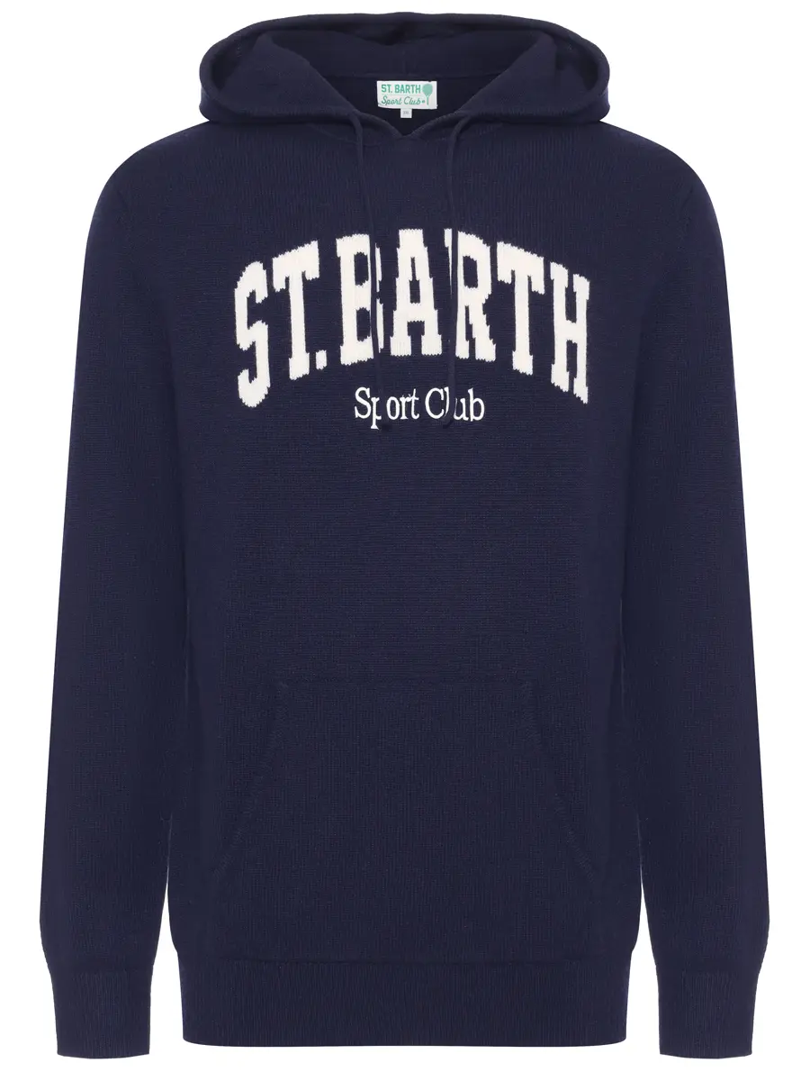 Худи из шерсти и вискозы