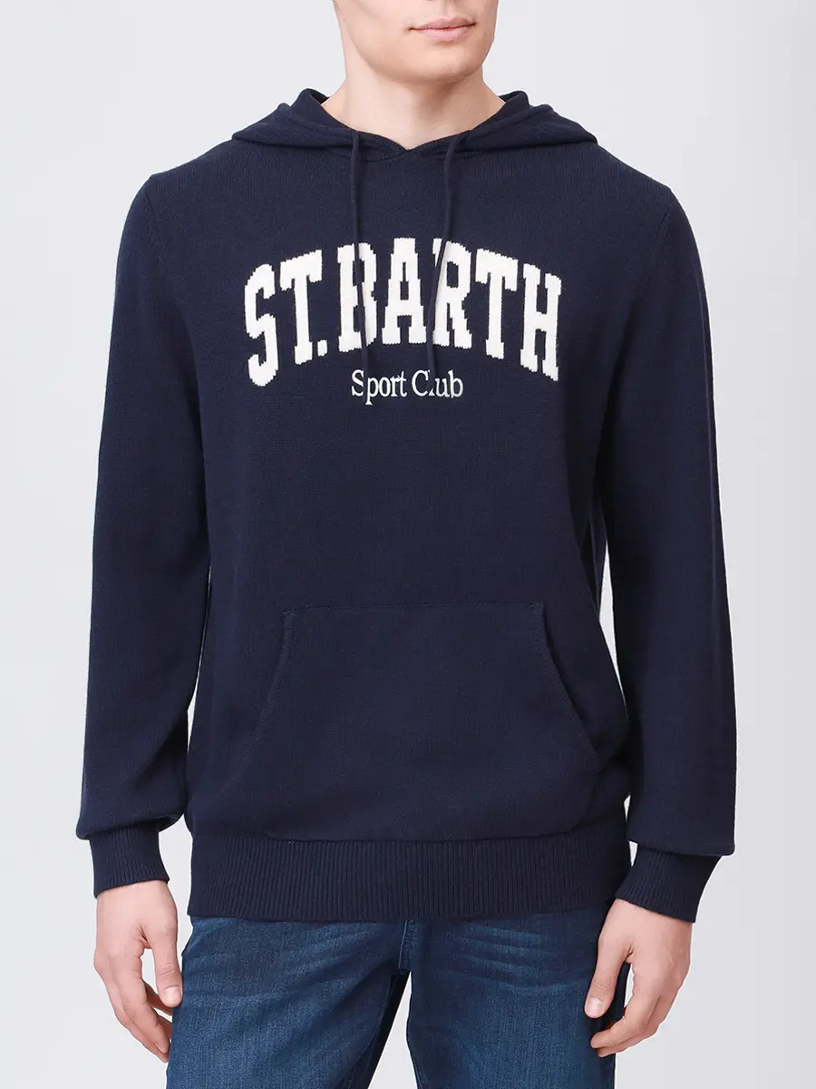 Худи из шерсти и вискозы