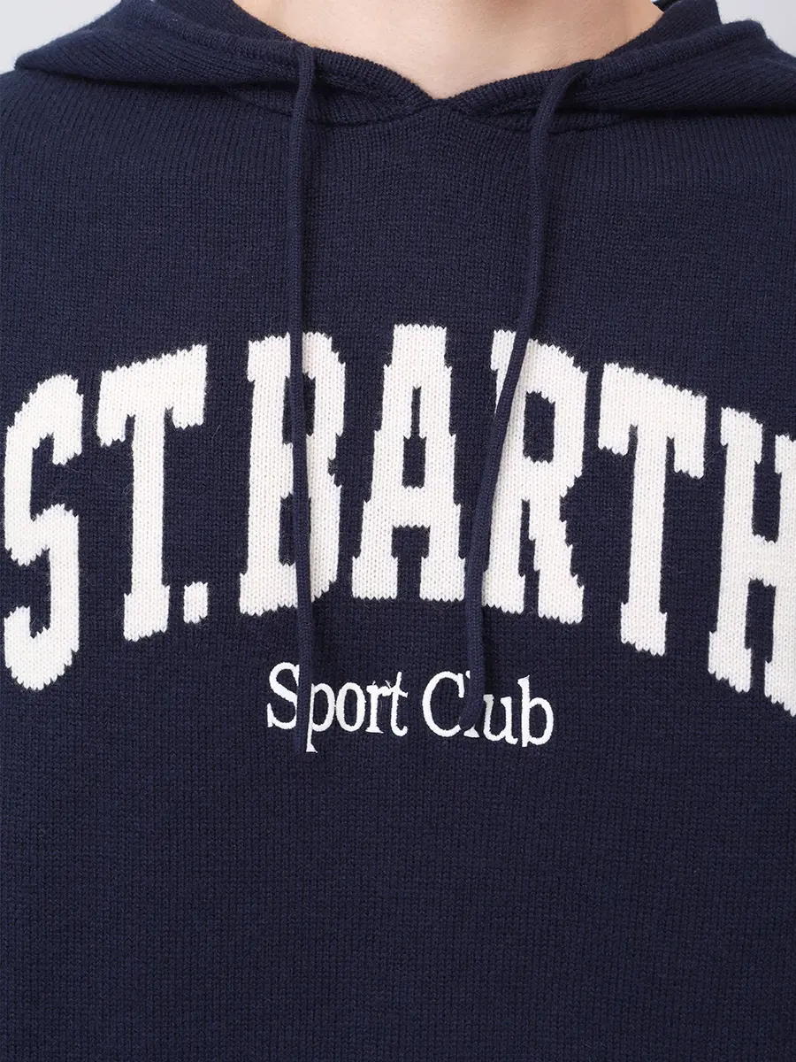 Худи из шерсти и вискозы