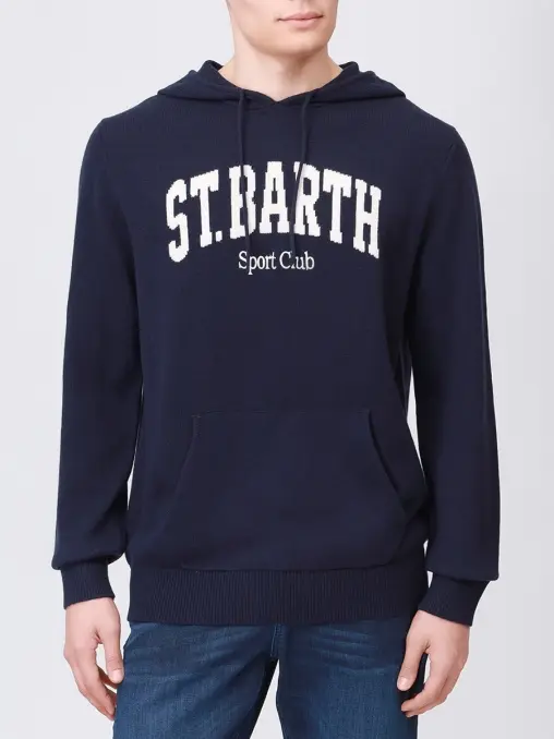 Худи из шерсти и вискозы MC2 SAINT BARTH
