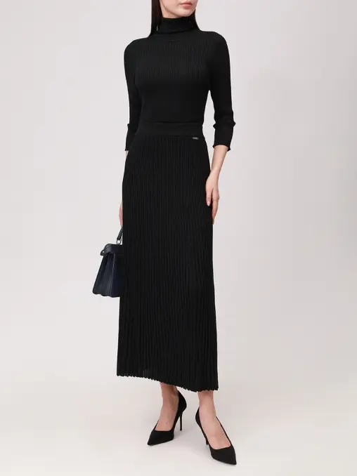 Юбка из шерсти и вискозы KITON