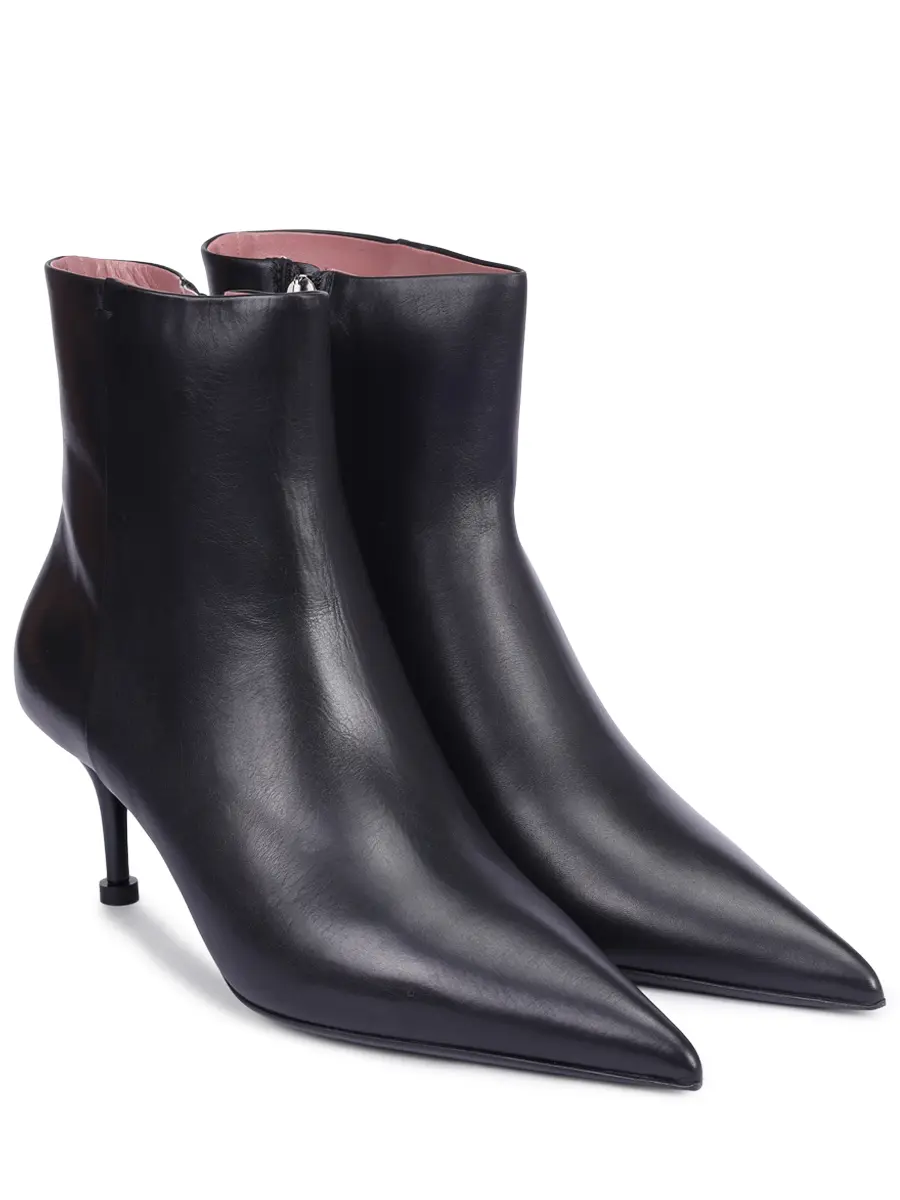Ботильоны кожаные