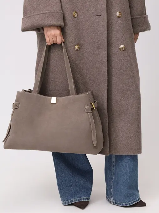 Сумка замшевая Gyoza Tote YUZEFI