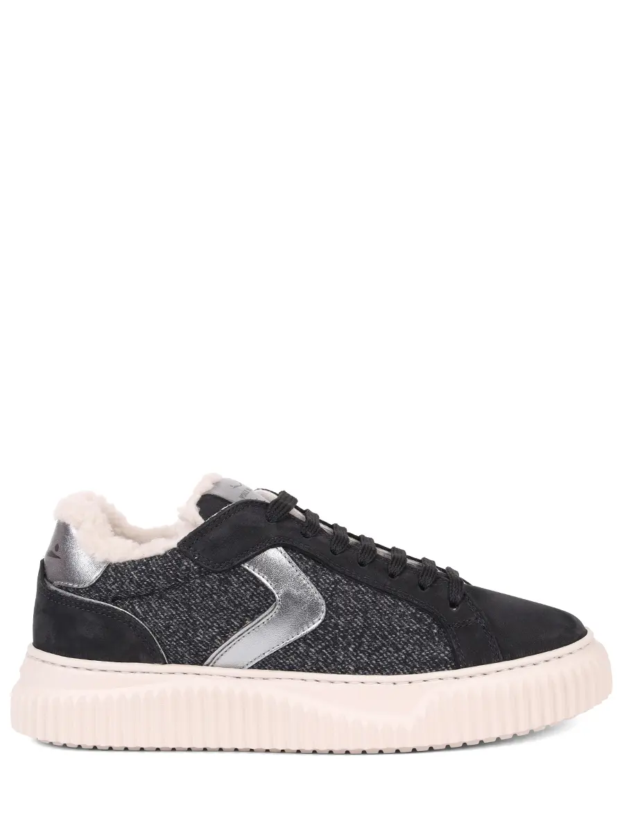 Кеды комбинированные на меху Lipari