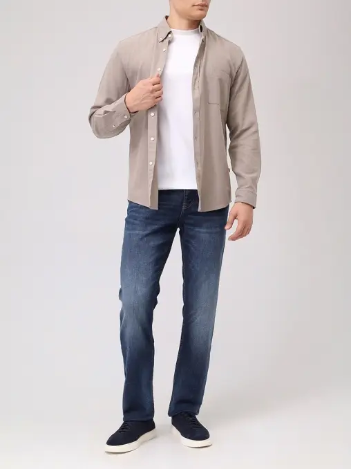 Рубашка Regular Fit хлопковая BOSS