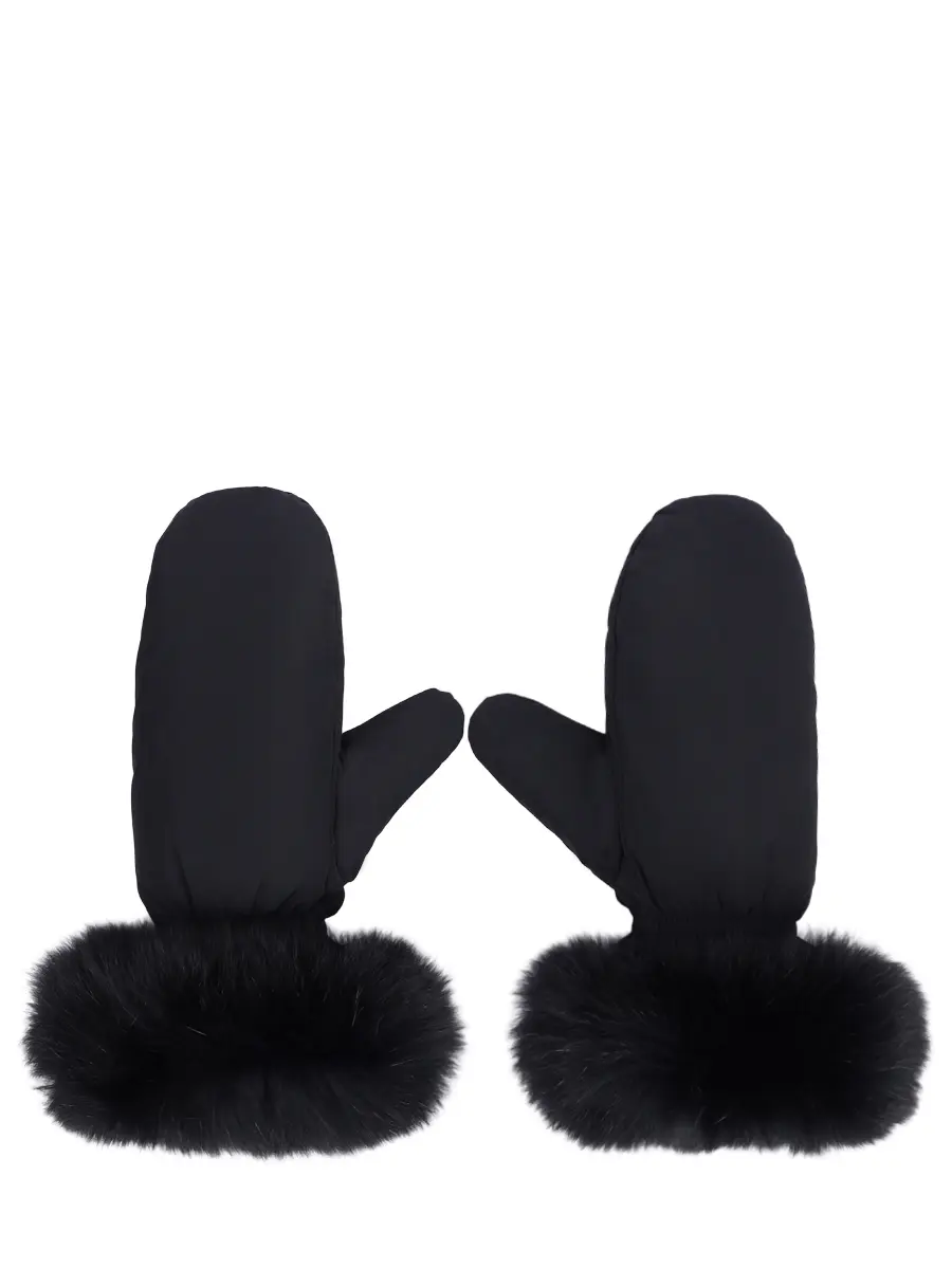 Варежки с мехом лисы