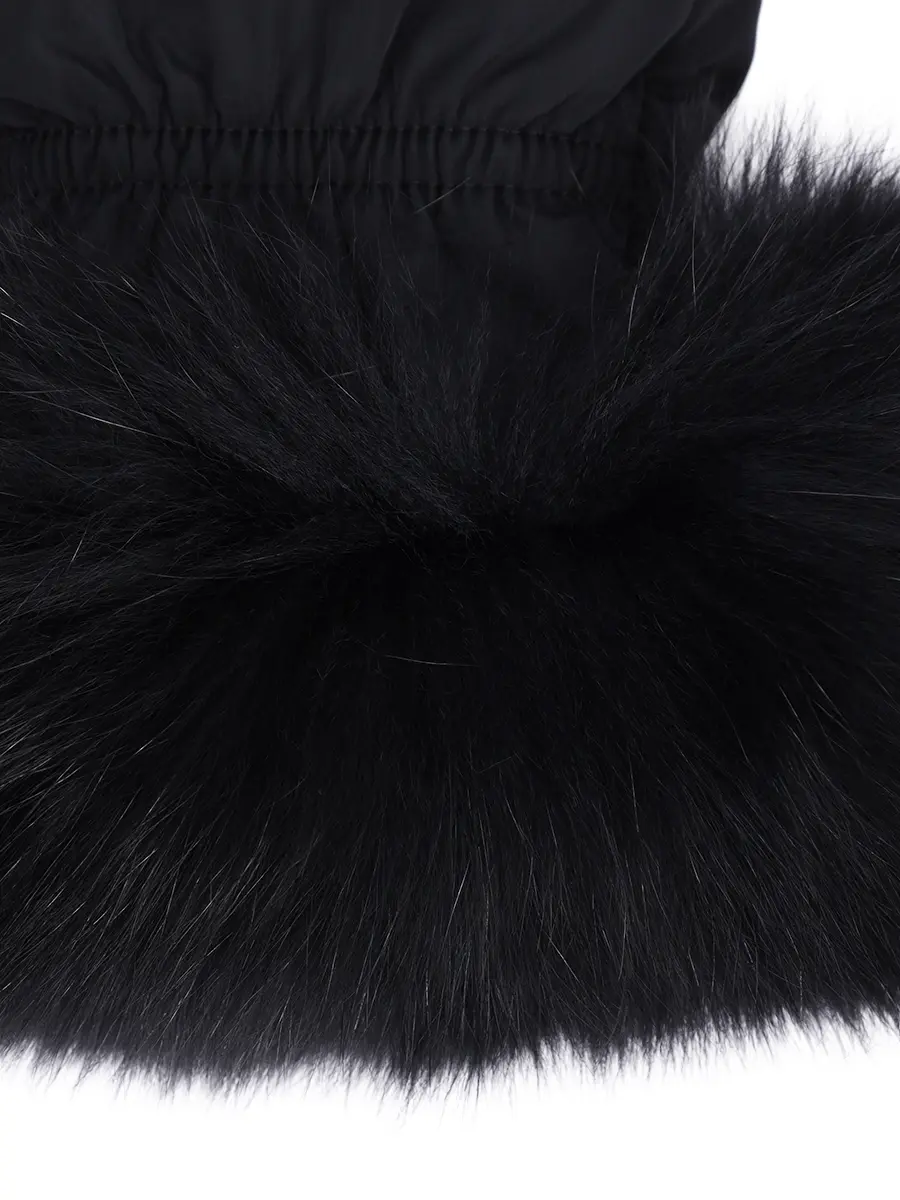 Варежки с мехом лисы