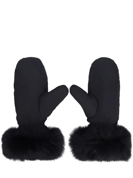 Варежки с мехом лисы YVES SALOMON