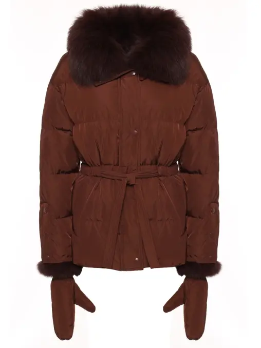 Пуховик стеганый YVES SALOMON