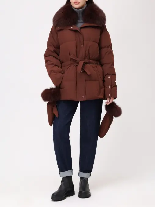 Пуховик стеганый YVES SALOMON