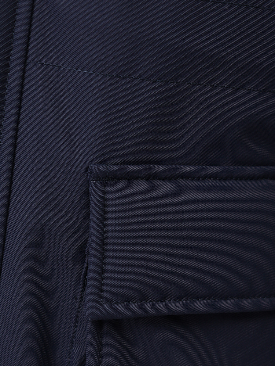 Пуховик однотонный