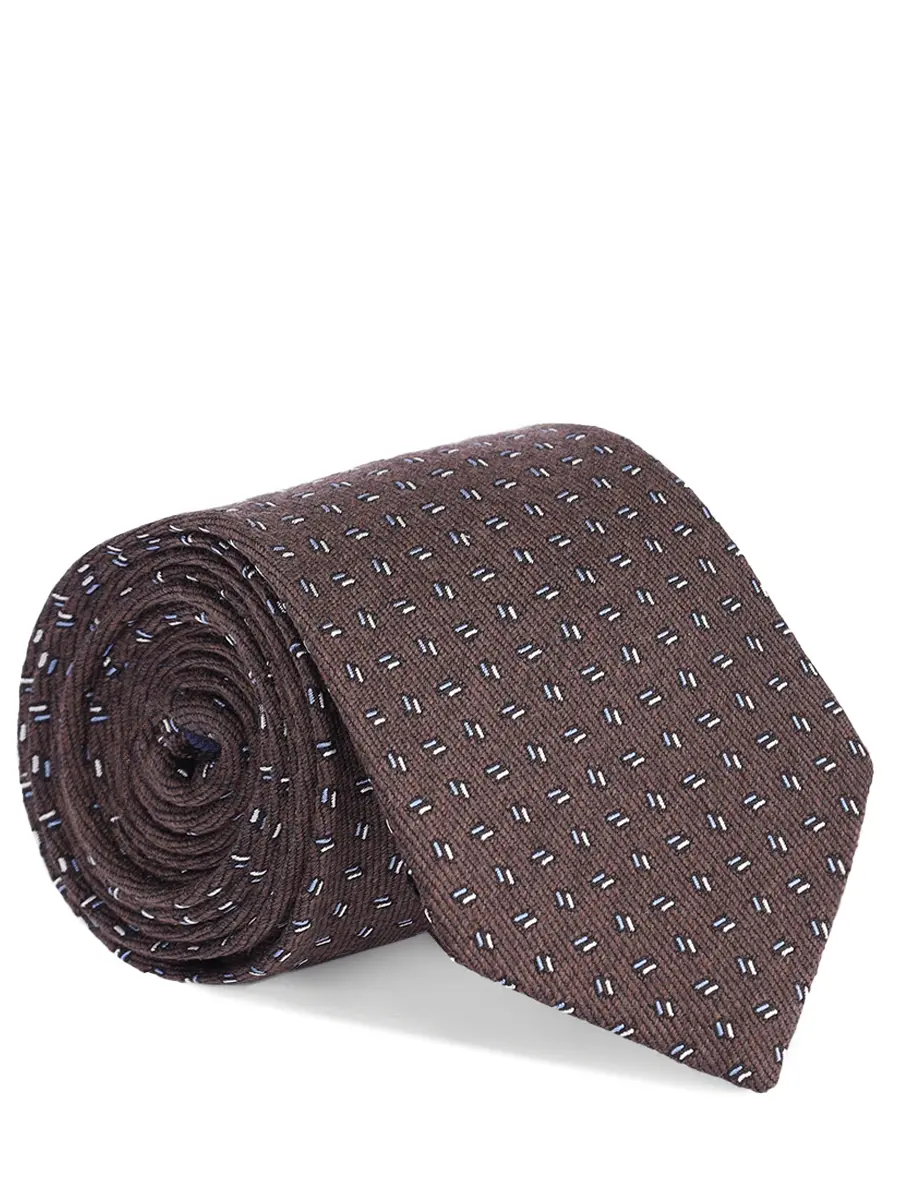 Галстук из шелка и шерсти