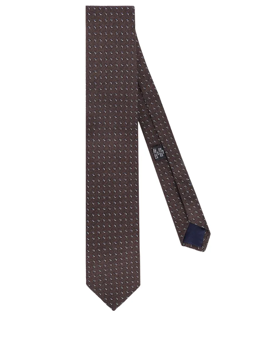 Галстук из шелка и шерсти