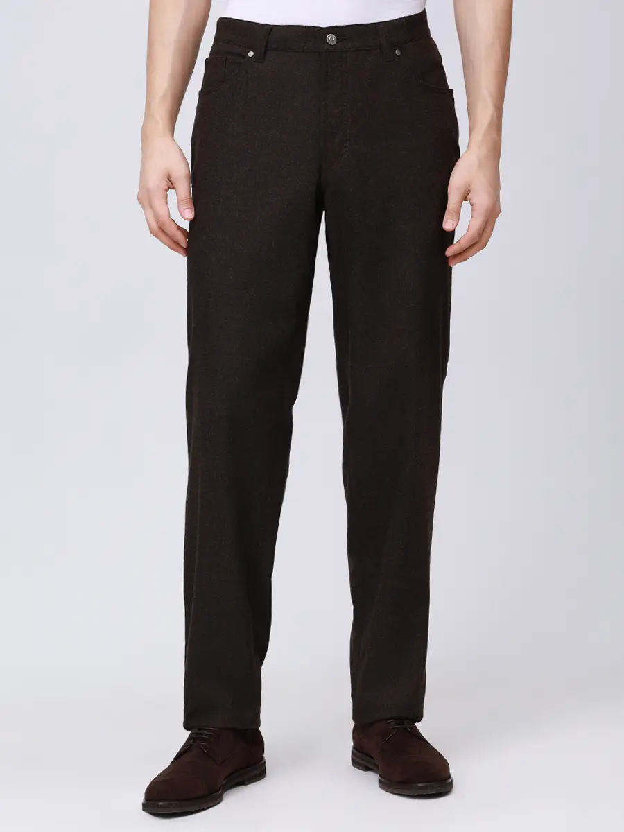 Брюки однотонные