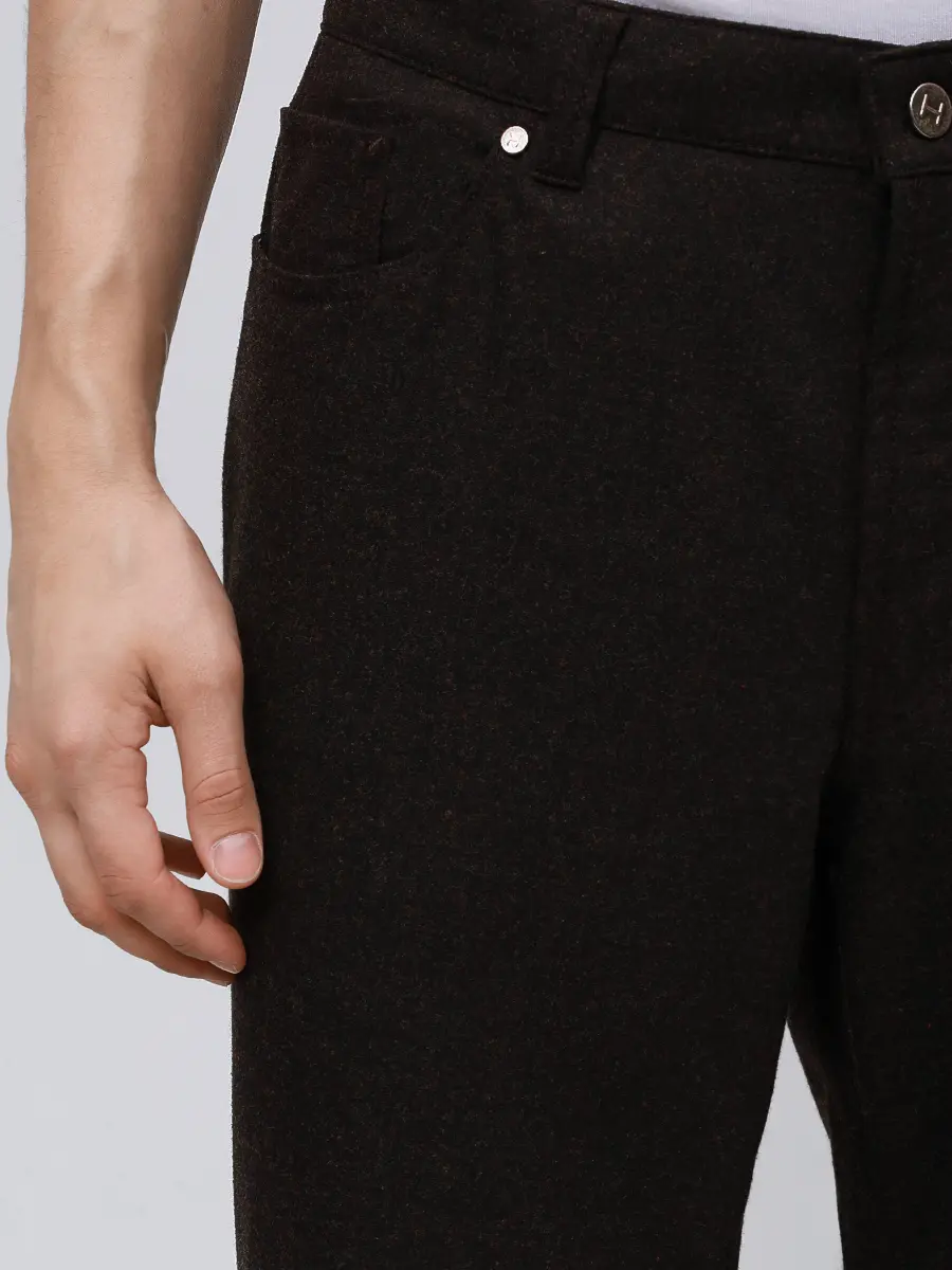 Брюки однотонные