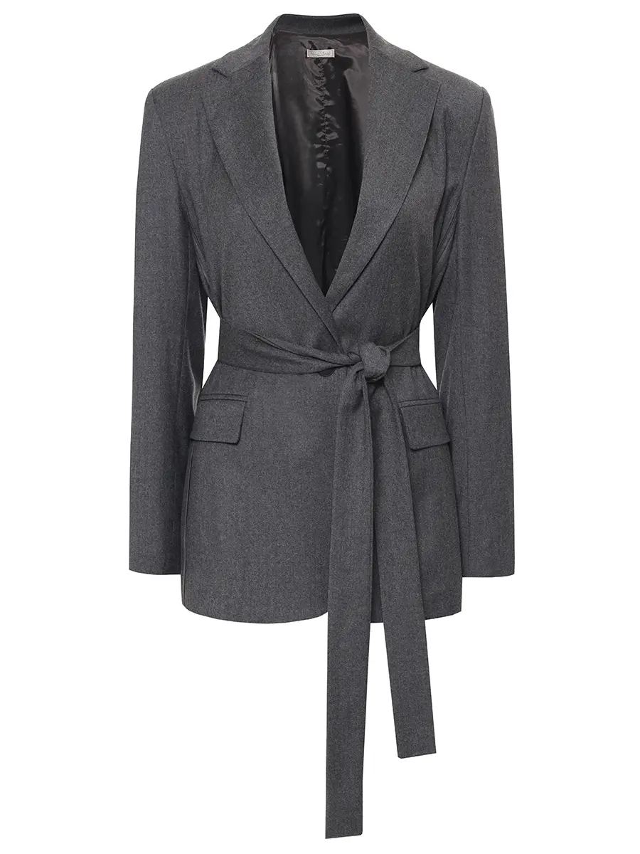 Пиджак из шерсти и вискозы