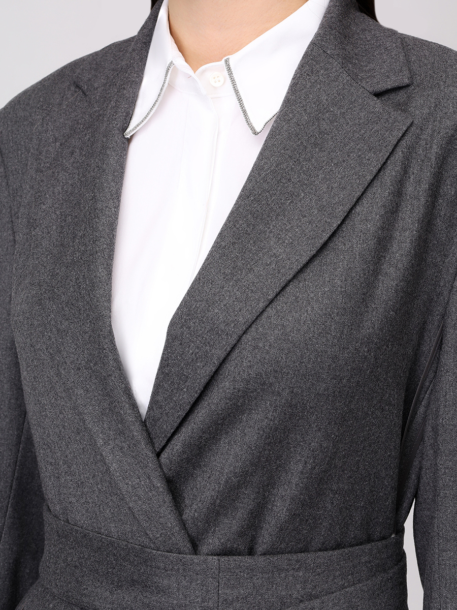 Пиджак из шерсти и вискозы