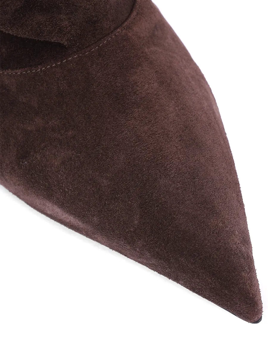 Сапоги замшевые