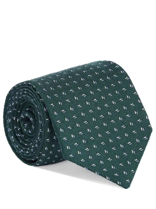 Галстук из шелка и шерсти CESARE ATTOLINI