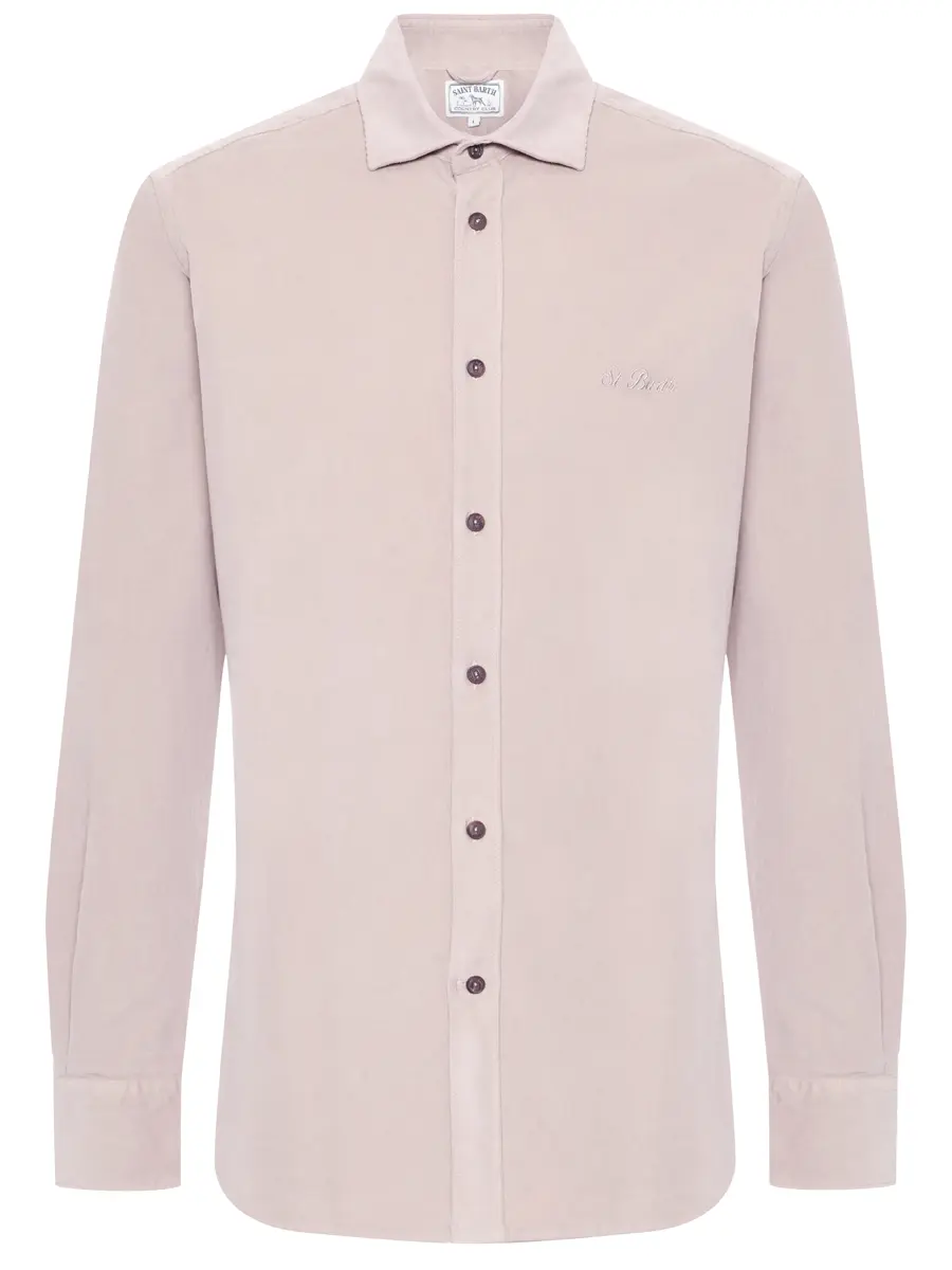 Рубашка Slim Fit вельветовая