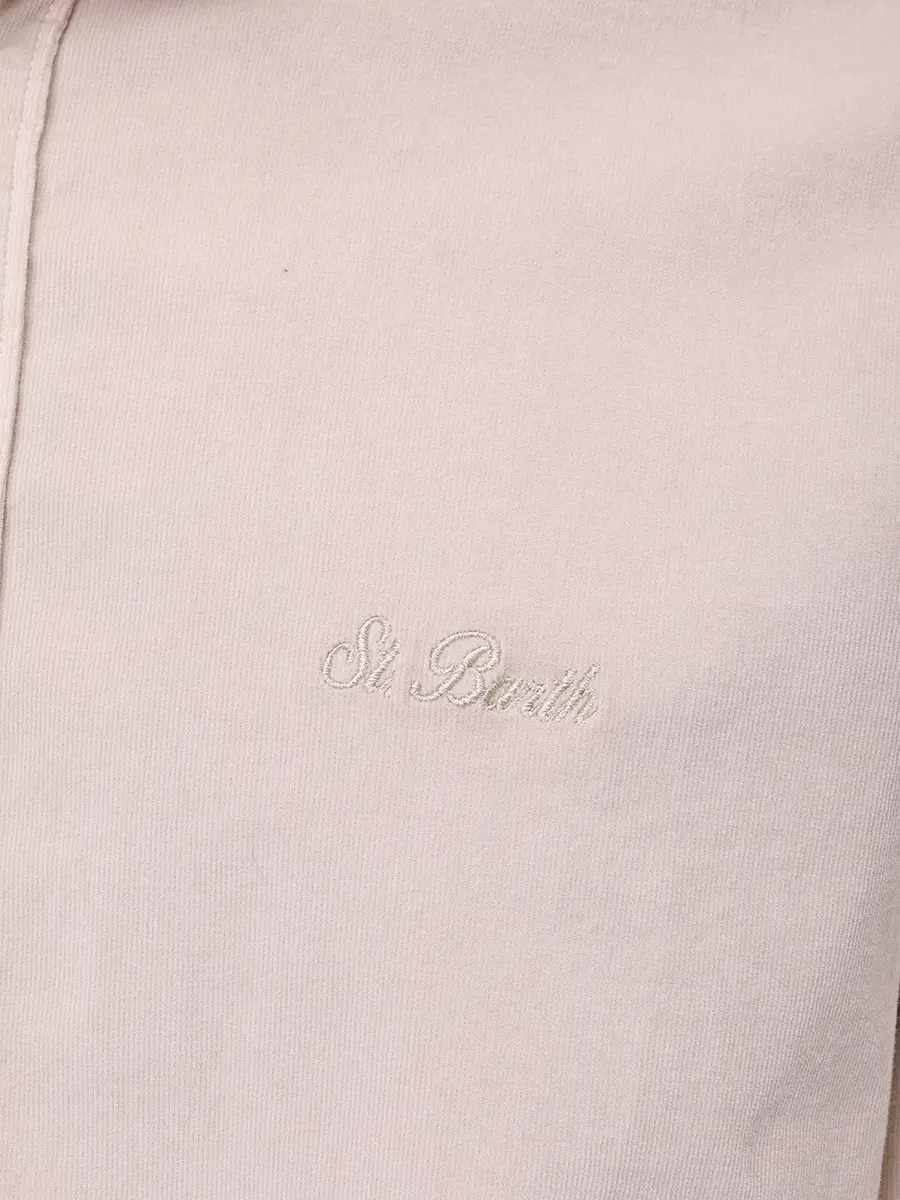 Рубашка Slim Fit вельветовая