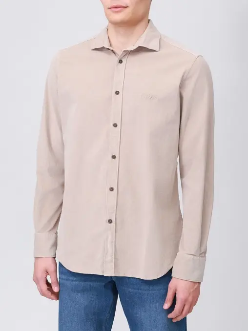 Рубашка Slim Fit вельветовая MC2 SAINT BARTH