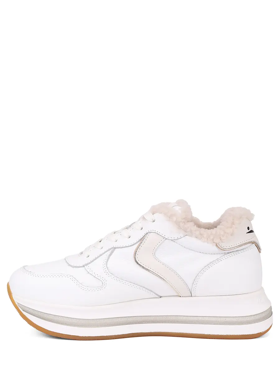 Кроссовки кожаные на меху