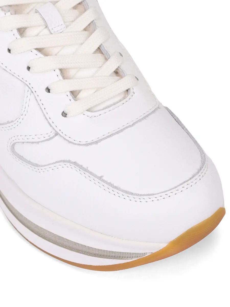 Кроссовки кожаные на меху